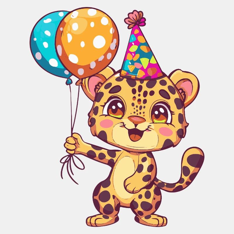 Bébé d’anniversaire léopard
