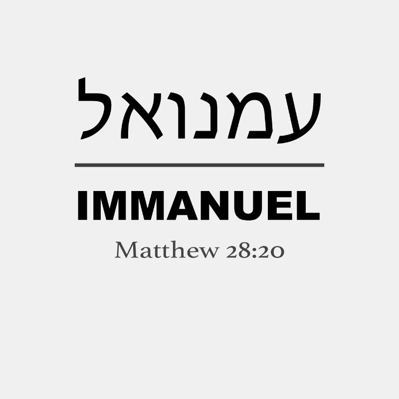 Conception chrétienne Emmanuel Dieu est avec nous Matthieu