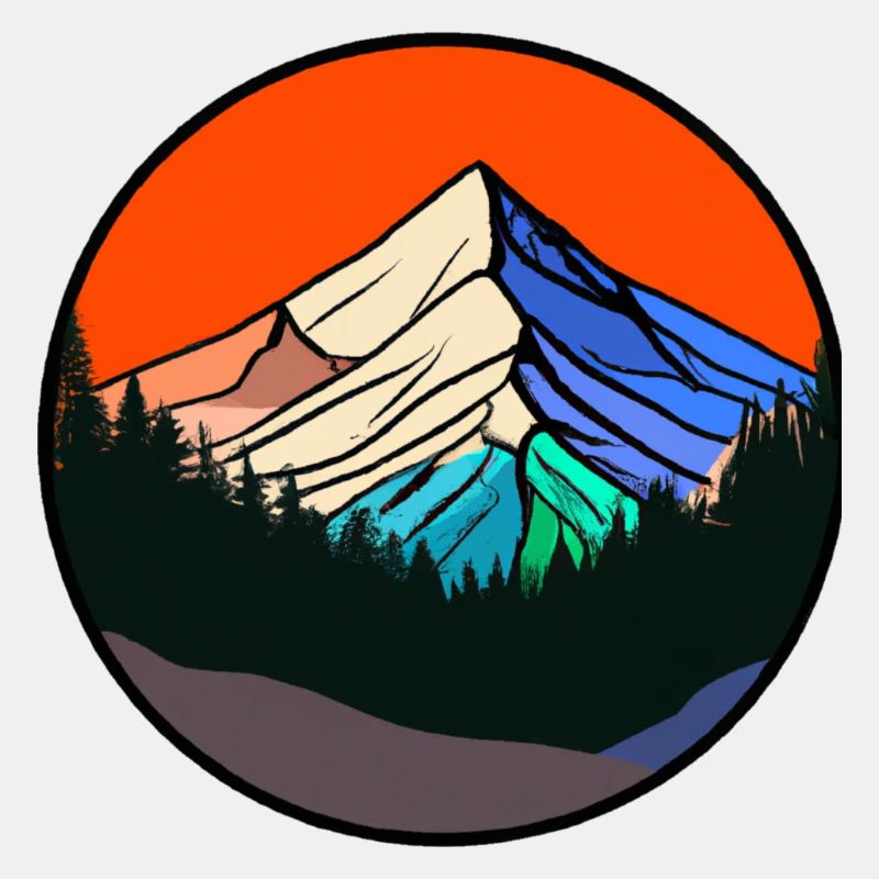 Berge im Sonnenrot