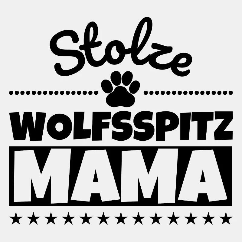 Stolze Wolfsspitz Mama