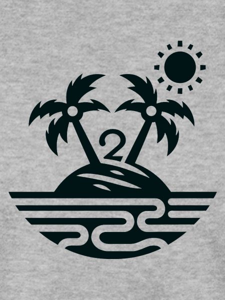 Insel mit 2 Palmen