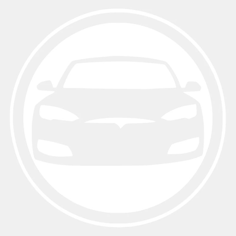 T Model S Symbol im Kreis