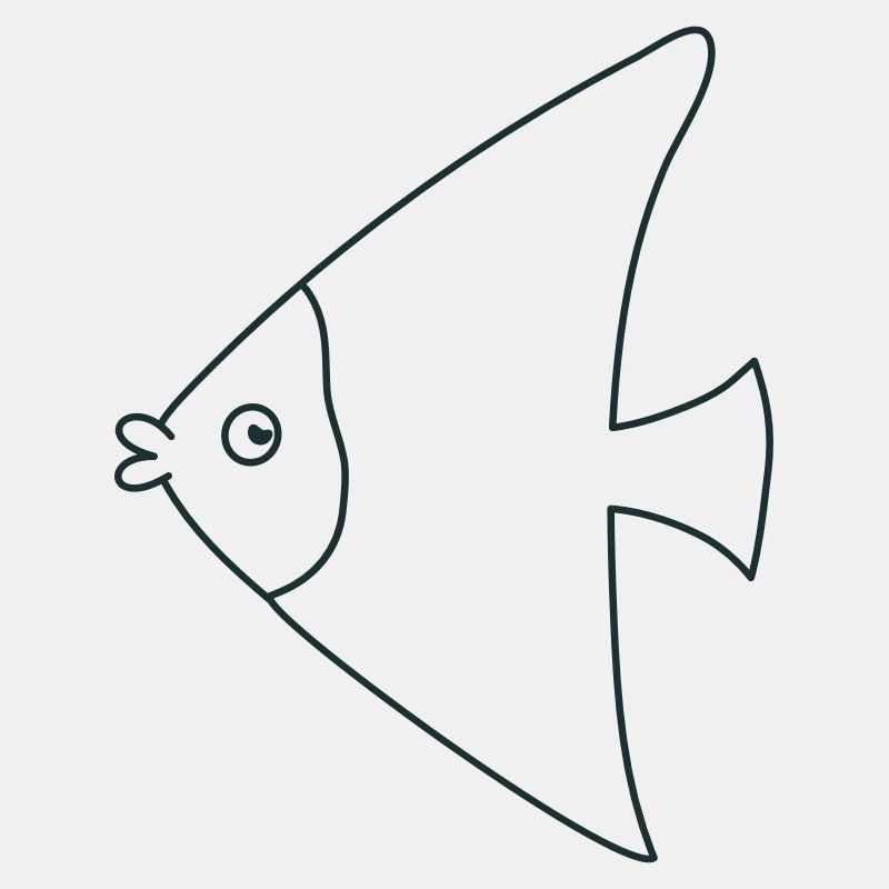 drôle de poisson ange mignon