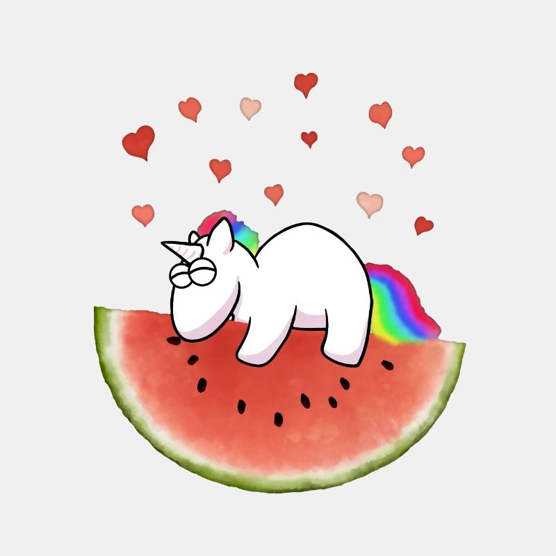 Licorne sur pastèque