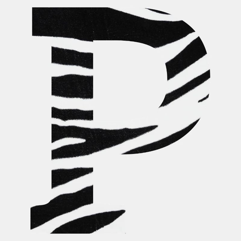 Buchstabe p Zebra