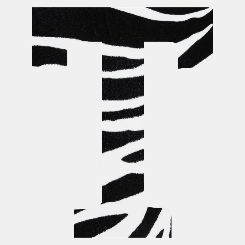 Buchstabe t Zebra