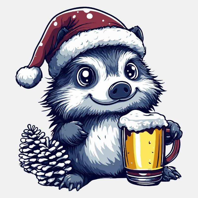 Hérisson Bière Noël
