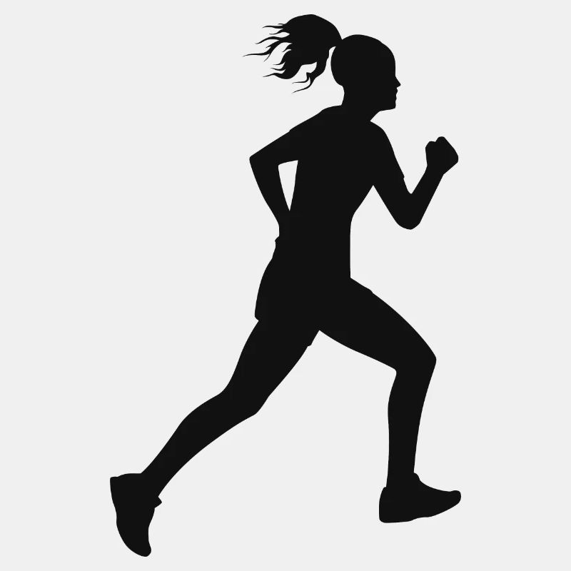Läufer Jogging Silhouette