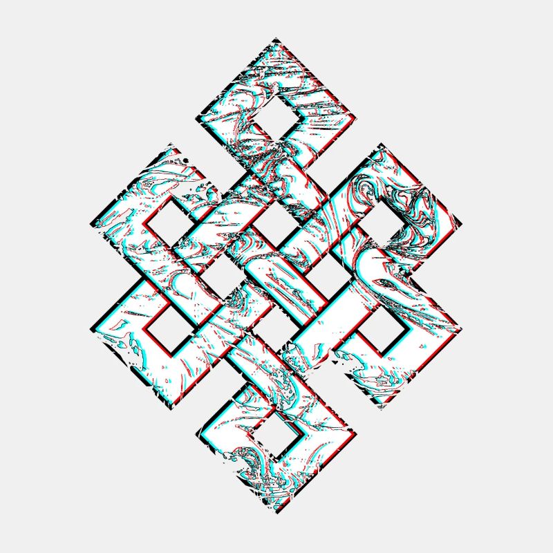 Karma Psychedelic 3D Glitch Anaglyph