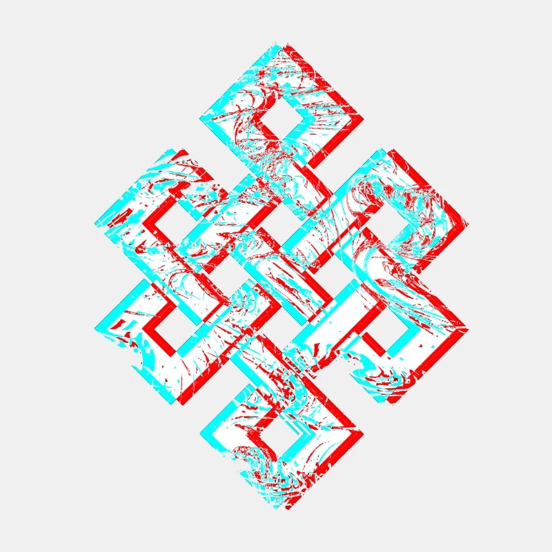 Karma Psychedelic 3D Glitch Anaglyph Fancy