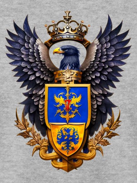 Adler mit Wappen