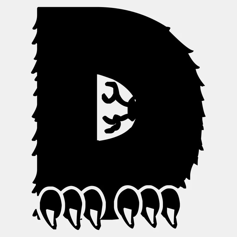 Monster Buchstabe D
