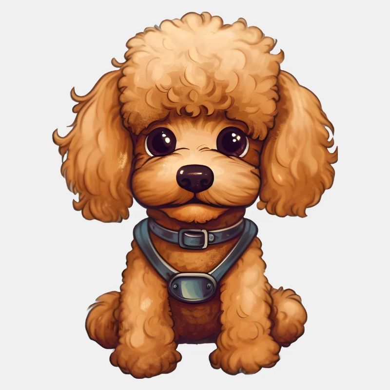 Doux bébé caniche chien