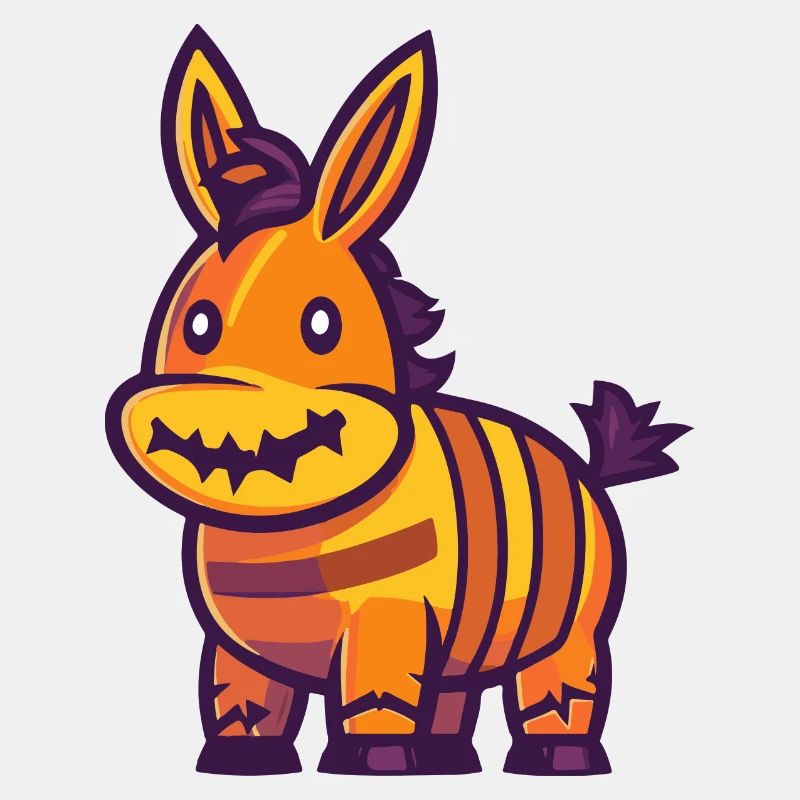 Esel Halloween Comic Lustig