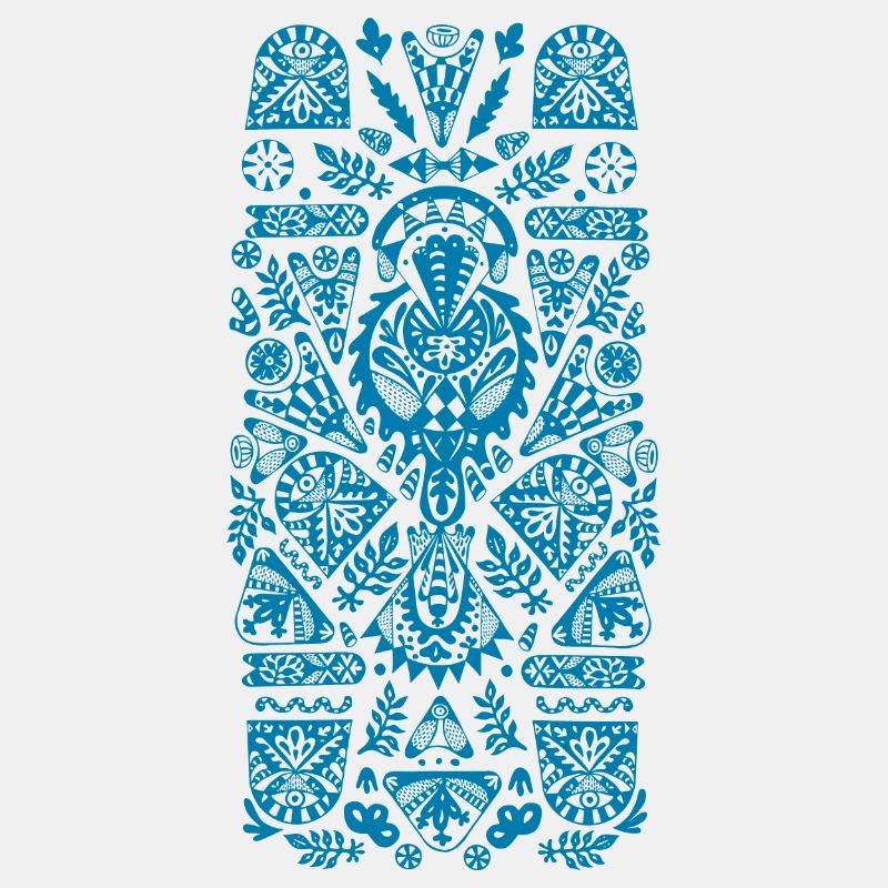 Blue organic pattern