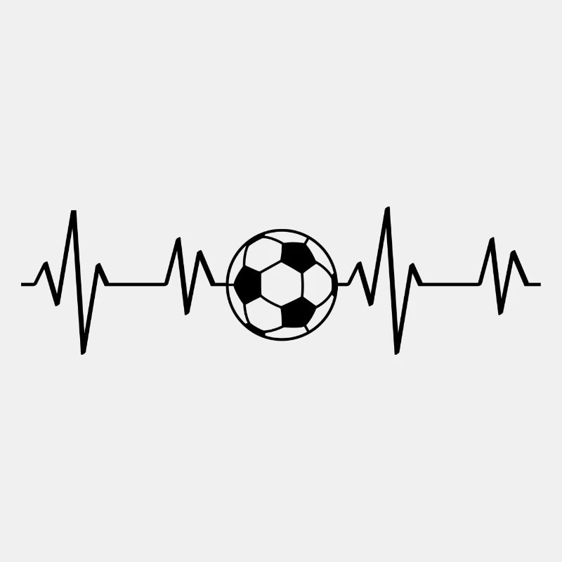 Fußball-Herzschlag Puls