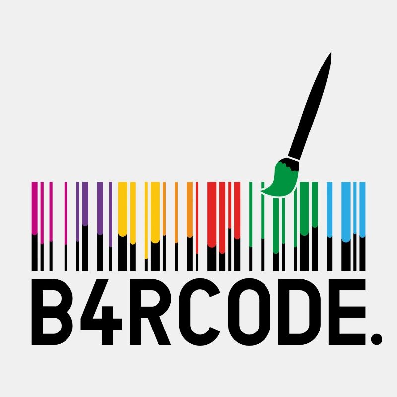B4RCODE. Painted black