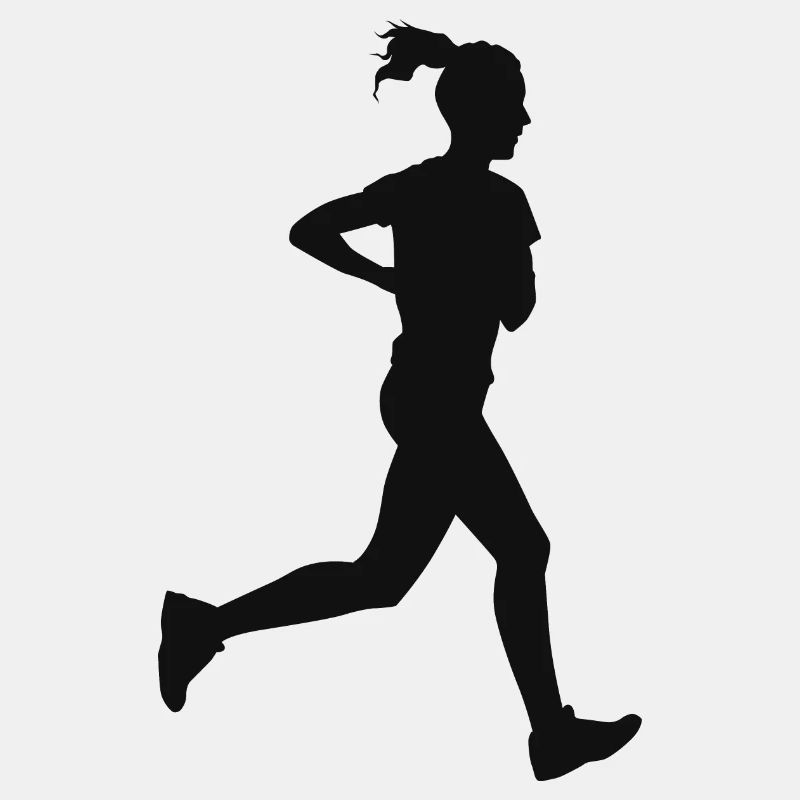 Läufer Jogging Silhouette