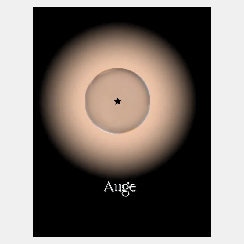 Dunkles Auge