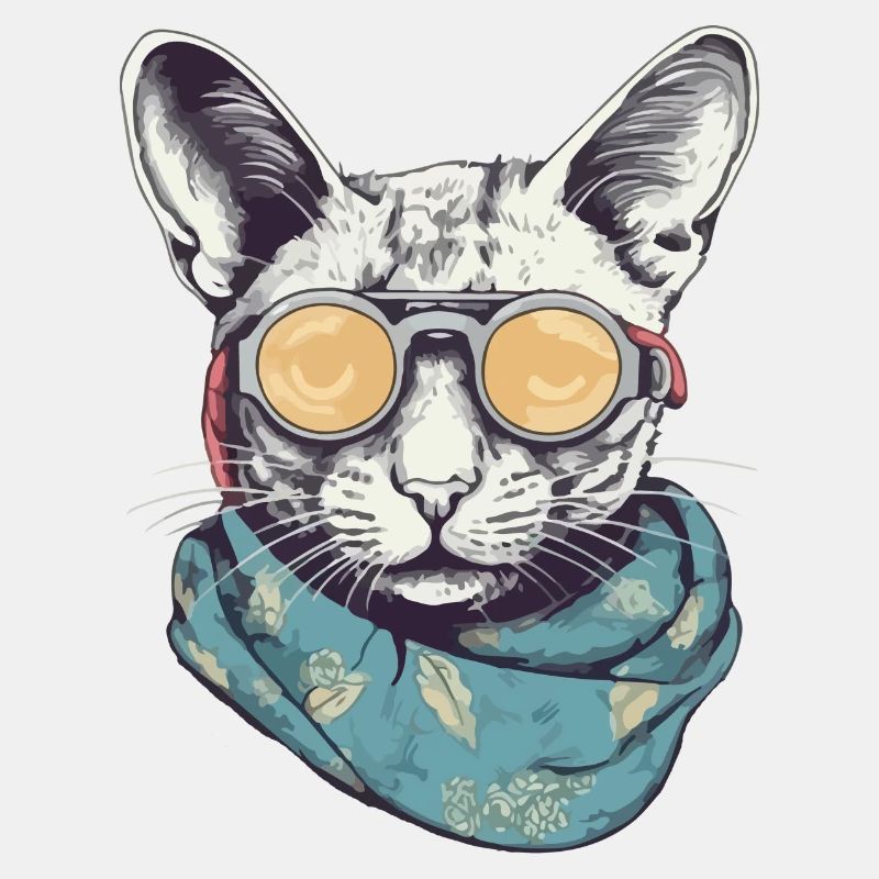 Katzengelbe Brille