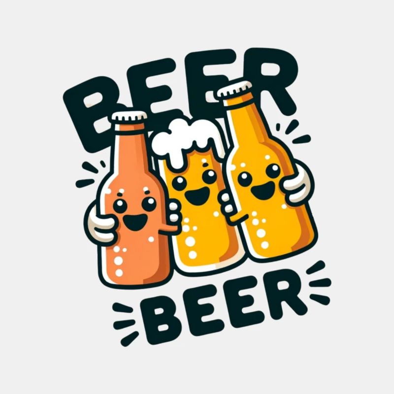 Fröhliches Bier Anstossen