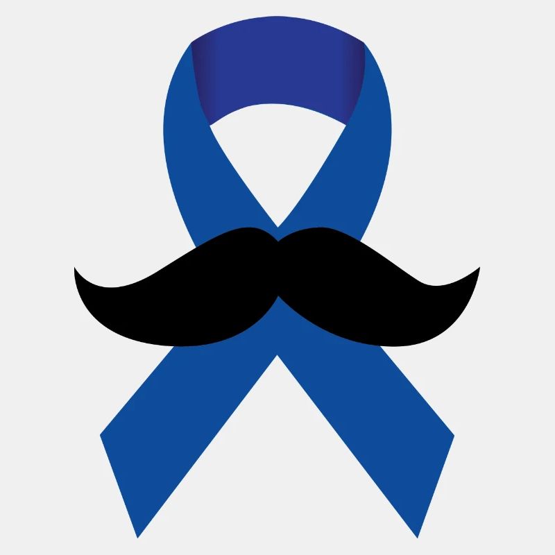 Blaues Band Schnurrbart