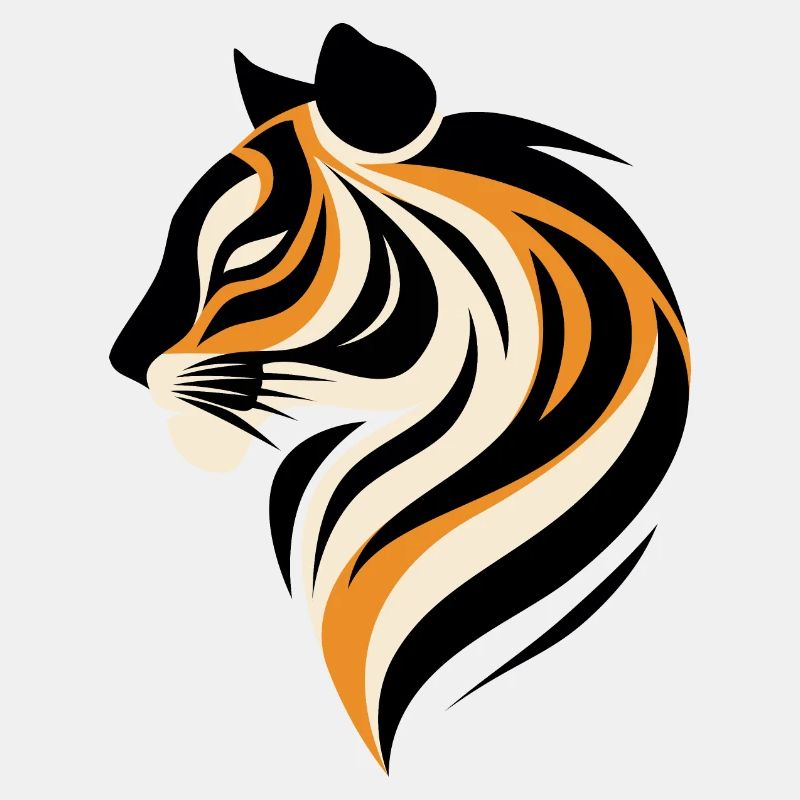 Modernes Tigerportrait