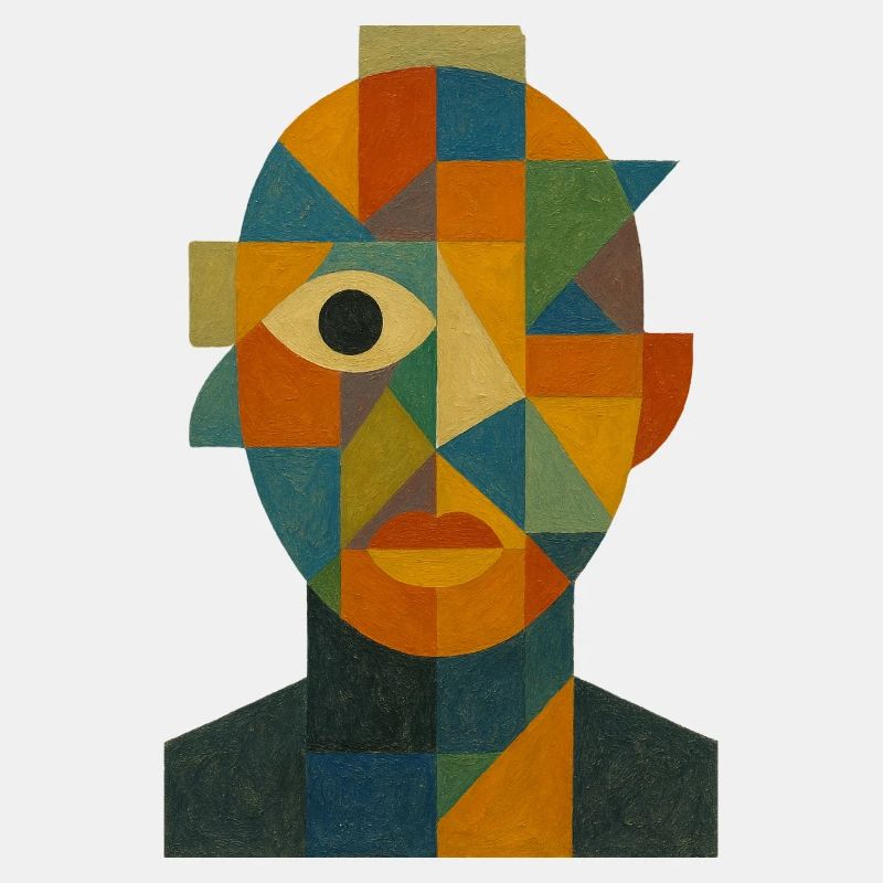 Abstraktes Gesicht