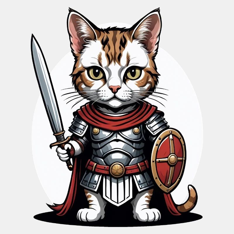 Cat Römischer Krieger Katze Geschenk