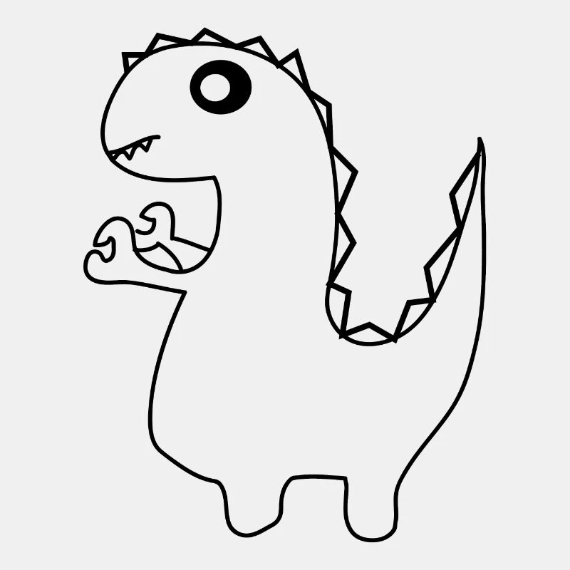 Dino dinosaur with tentacles