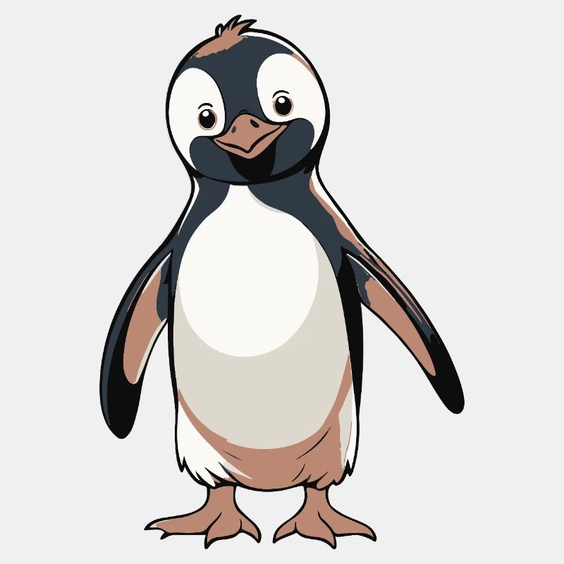 Pingouin - Autocollant animal mignon