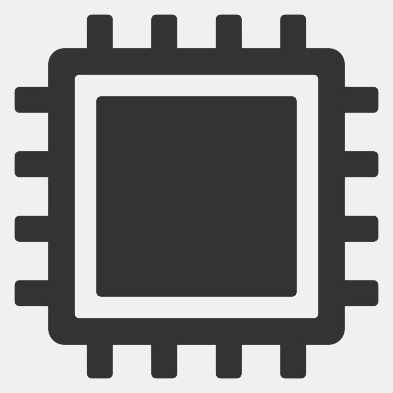 Mikrochip-Symbol KI