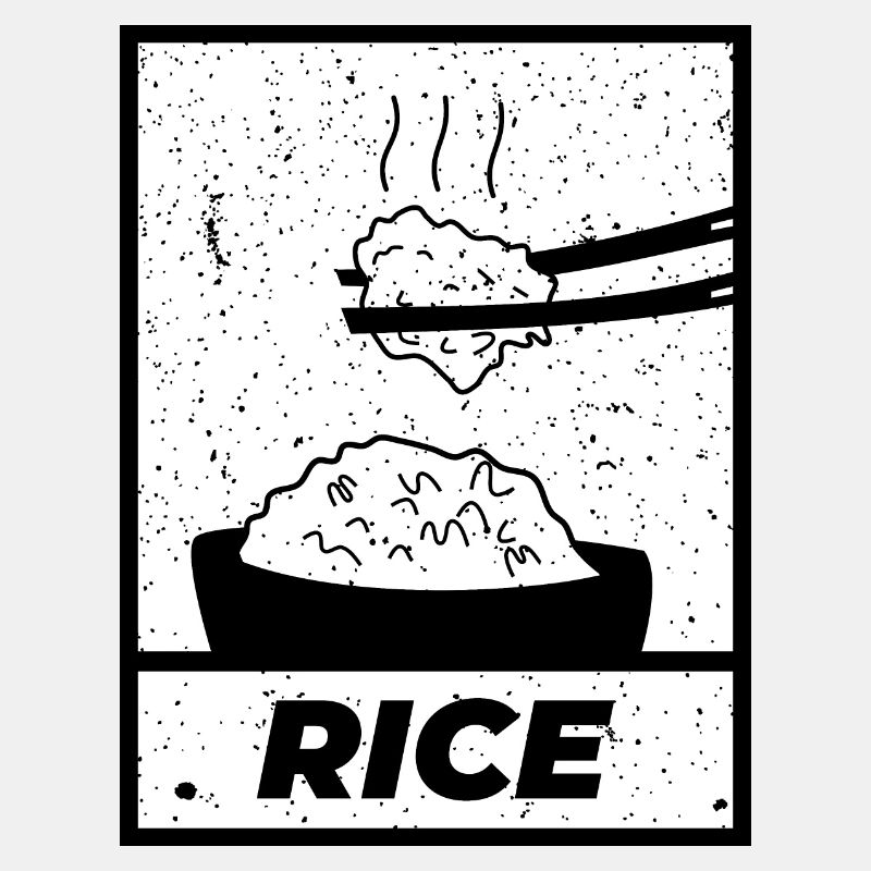 Rice simple vintage black