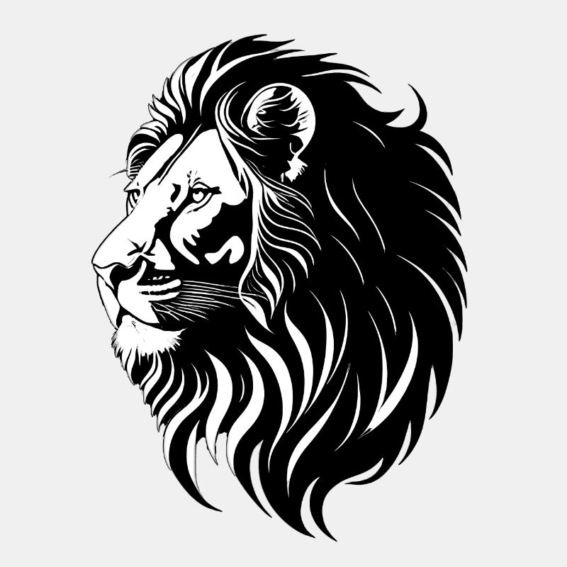 Tête de Lion Graphique Leon