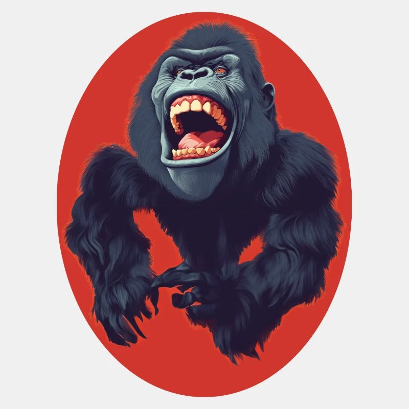 Minimales Gorilla-Artwork