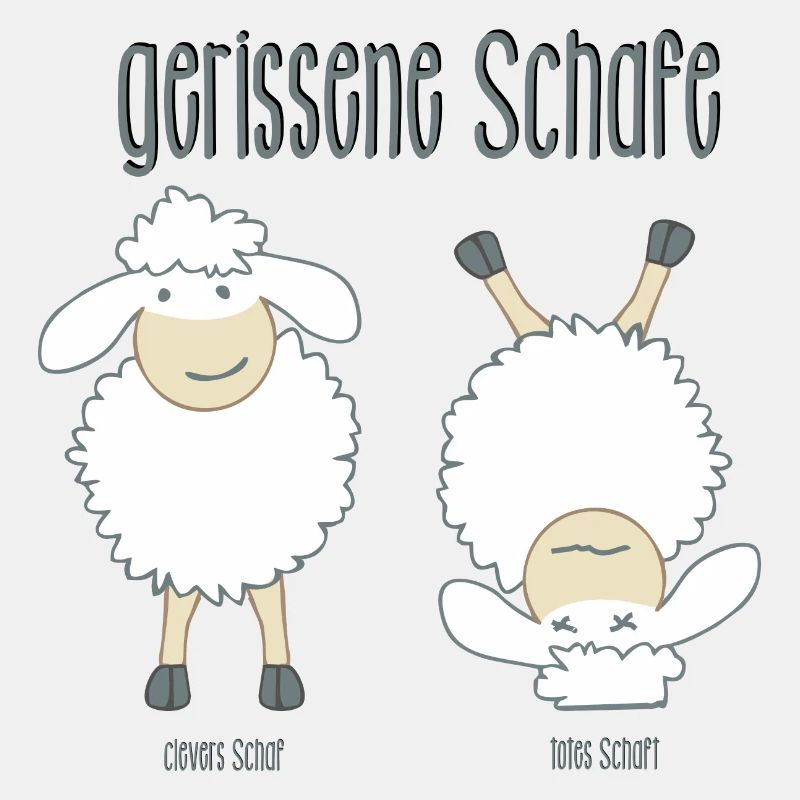 gerissene Schafe, sind entweder clever oder tot