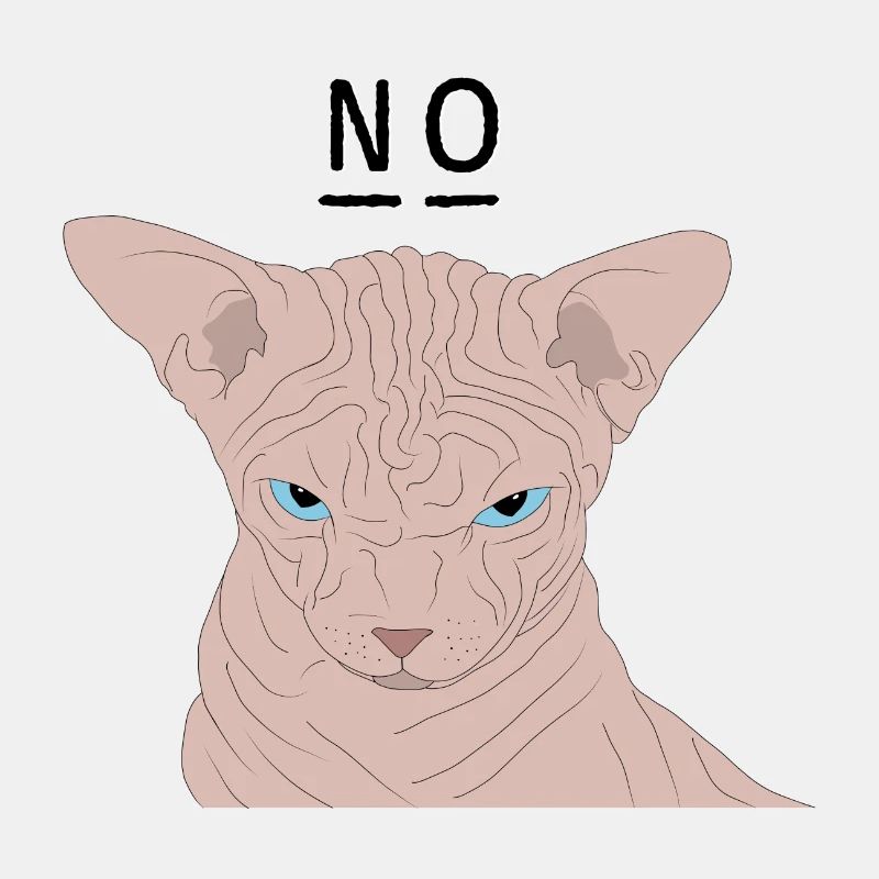Grumpy sphynx - no