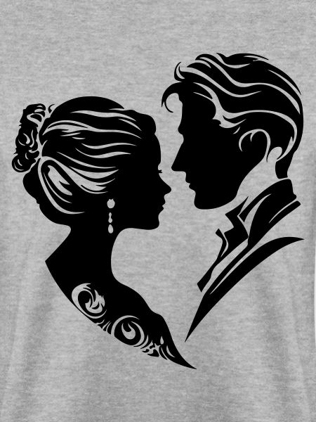 Ehepaar Hochzeit Silhouette