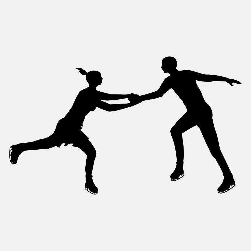 Eiskunstlauf Paar im Einklang