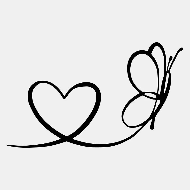 Schmetterling mit Herz