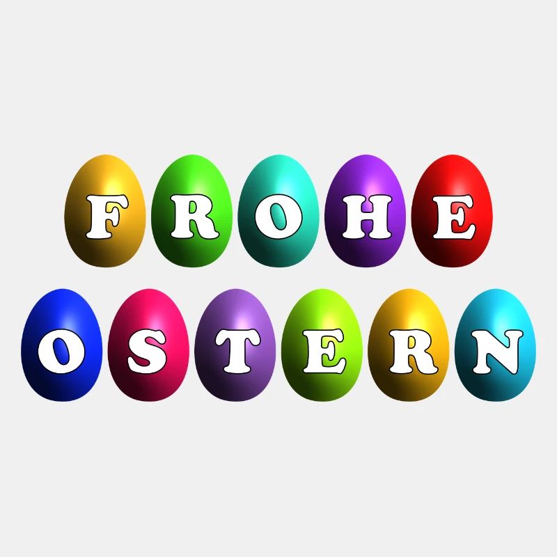 Frohe Ostern Ostereier