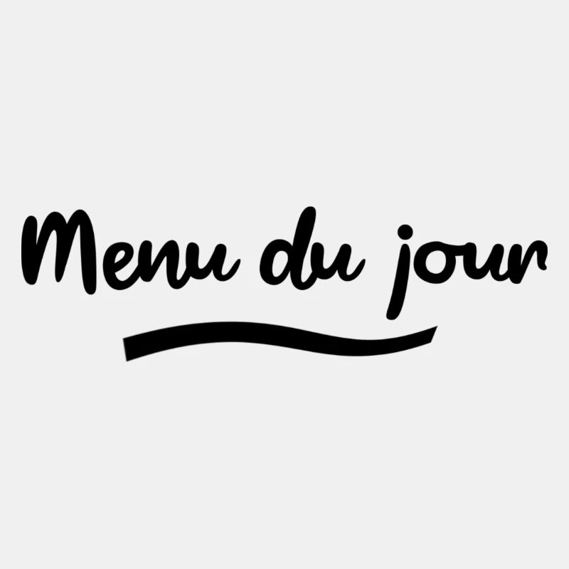 Menu du jour black