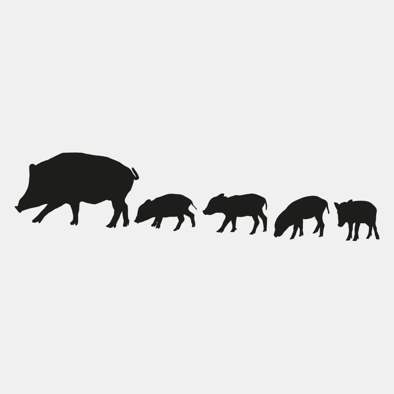 Wildschweinrotte
