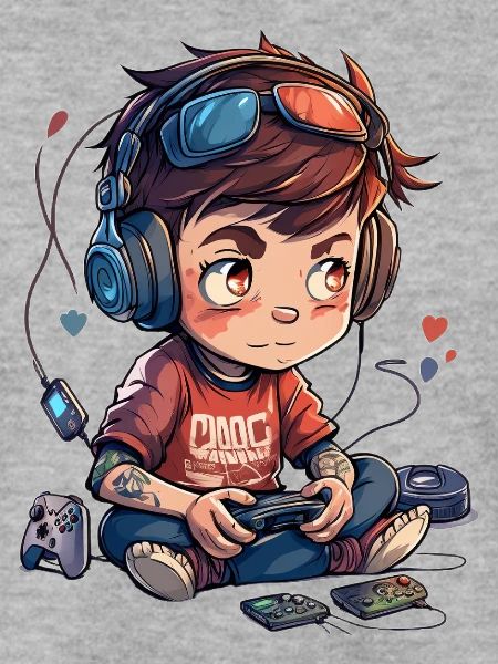 Cute Gamer Boy