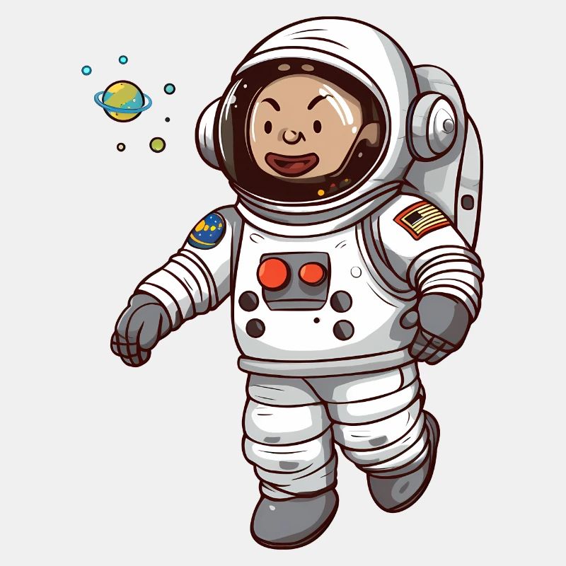 Schwebender Astronaut