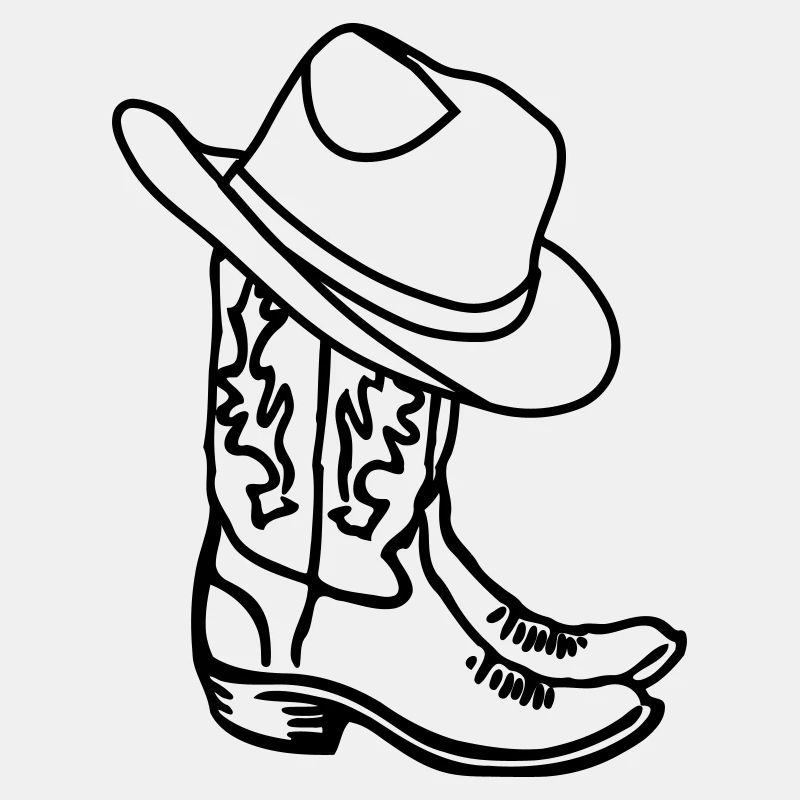 Cowboy Boots mit Hut