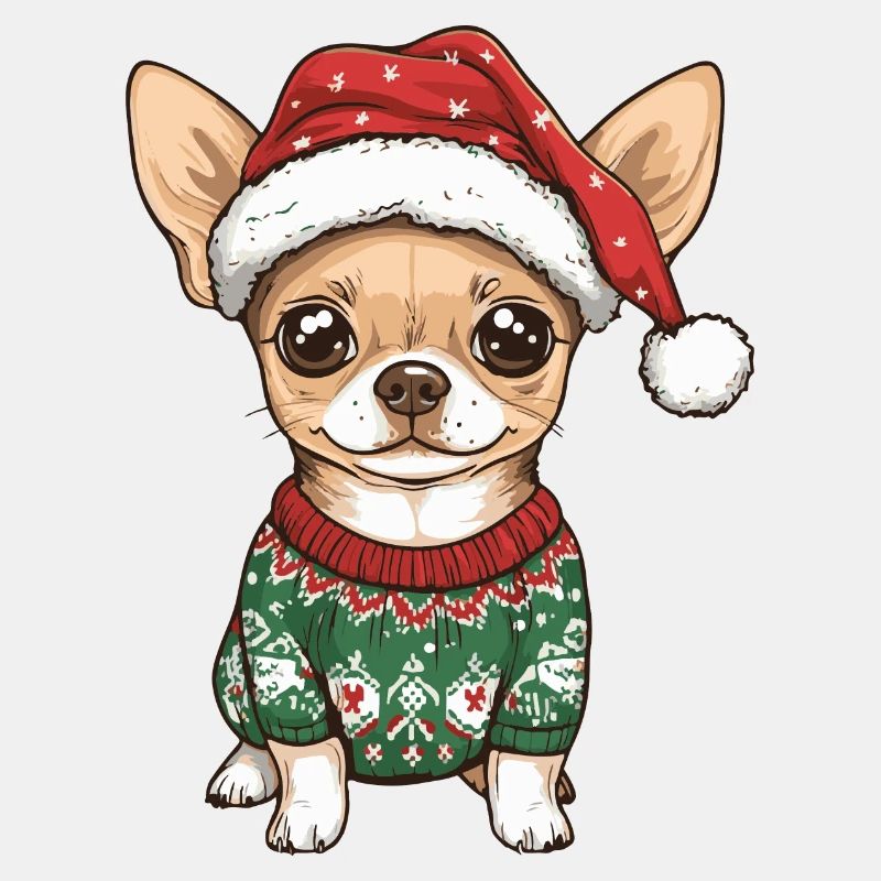 Chihuahua Hund Weihnachten