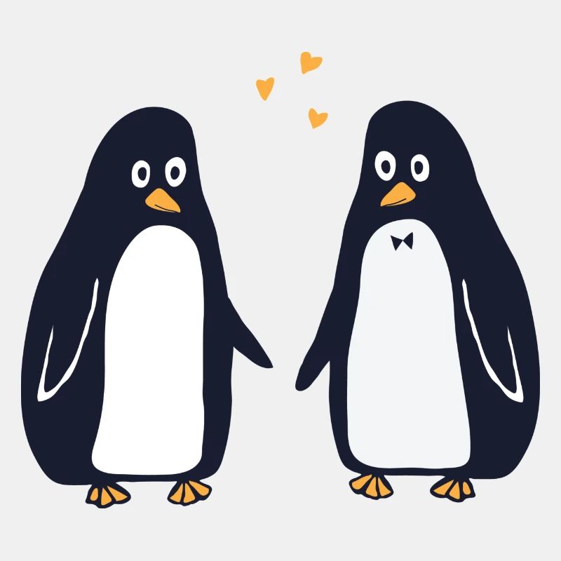 Verliebte Pinguine