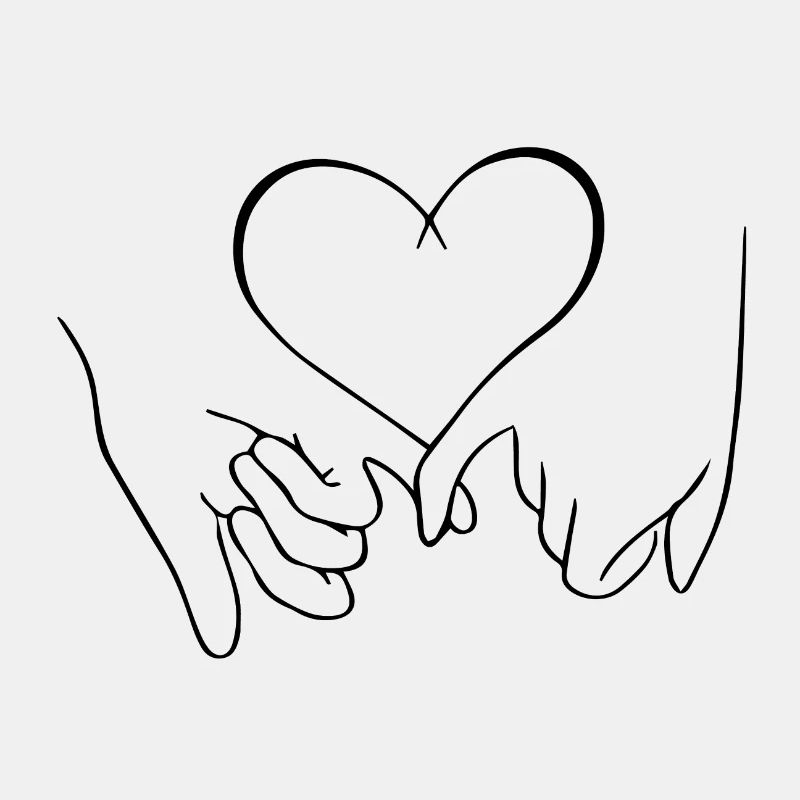 pinky promise mit herz