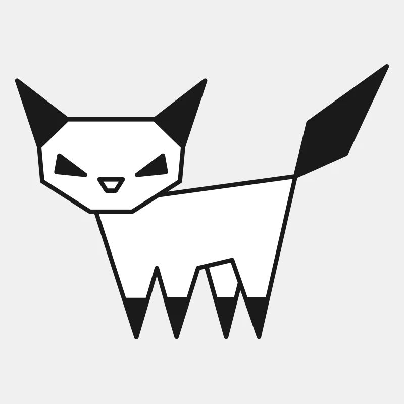 Geometrische Katze